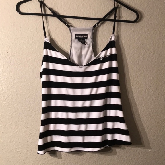 Guess Striped Tank Top (Large) - Picture 1 of 3